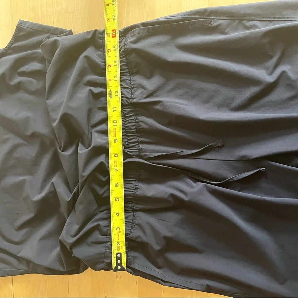 Athleta Crossback Black Sleeveless Jumpsuit Romoer Athletic Joggers Size 12 - Picture 10 of 14